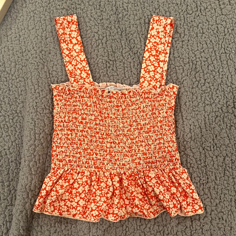 Urban Outfitters smocked tank top